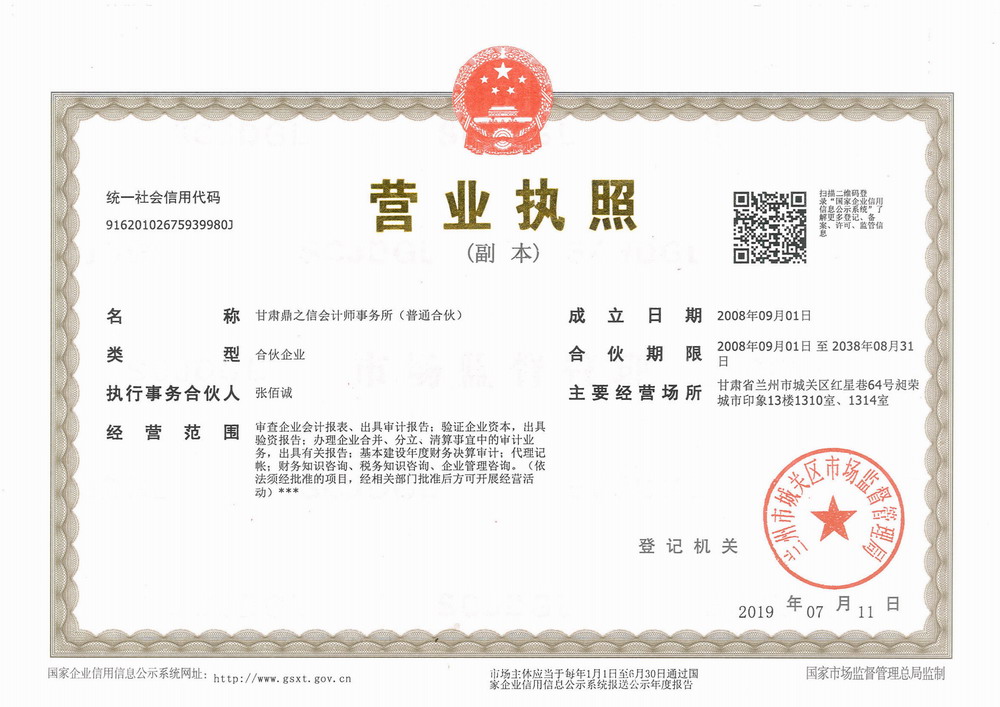 甘肃鼎之信会计师事务所 诉讼资产网审查企业会计报表的专业实践